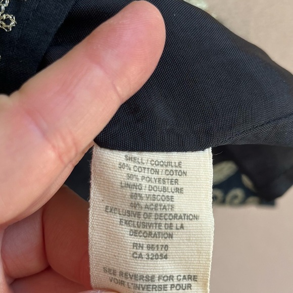 Free People Gold Sparkly Embellished Sequin Paisley Pattern Black in size 4 - Picture 14 of 15